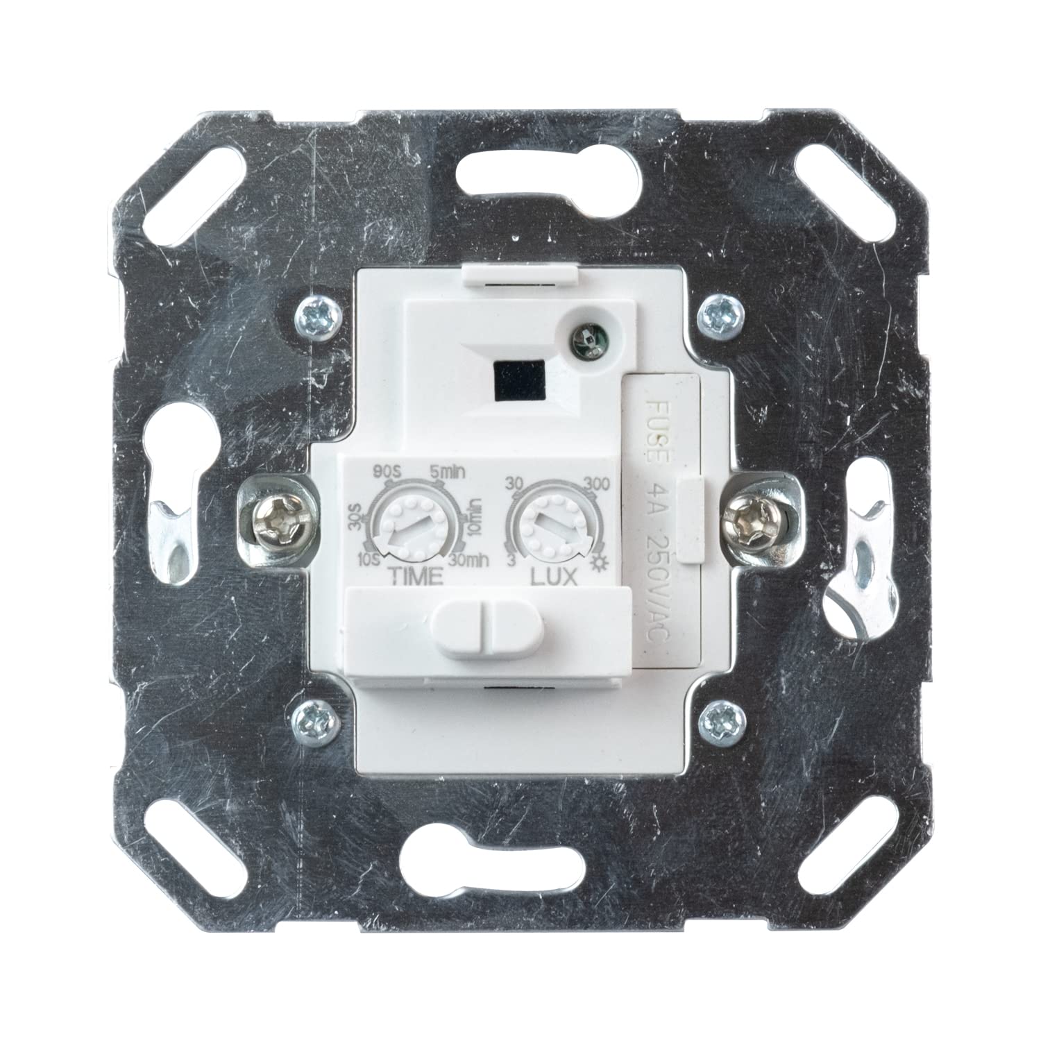 POPP® Electric Detector de Movimiento PIR Interior Empotrable Pared, IP20 300W/1200W 220-240V IP20 SM-002 160º (Pack 5 Unidad)