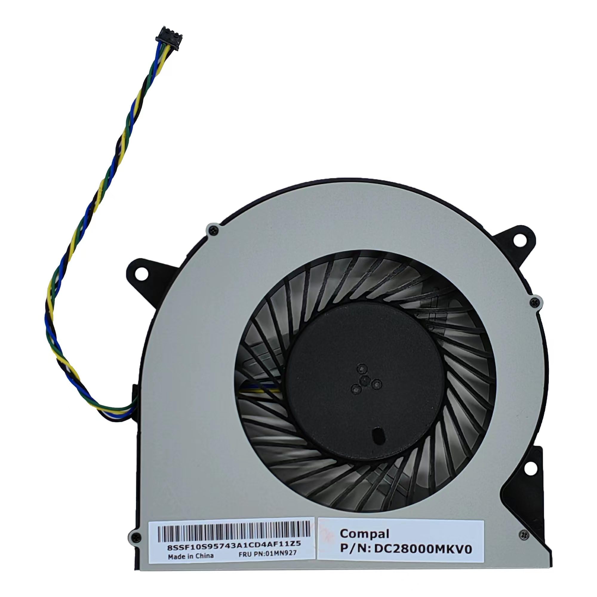 Nowy CPU Wentylator chłodzący do Lenovo A340-24ICB AIO 520C-24ICB A350-24IIL A950-A039 01MN927 V50a-24IMB V50a-22IMB A340-22ICB A340-24ICK DC28 000MKV: 0 BAAA1015R2U DC12V 0,8 A