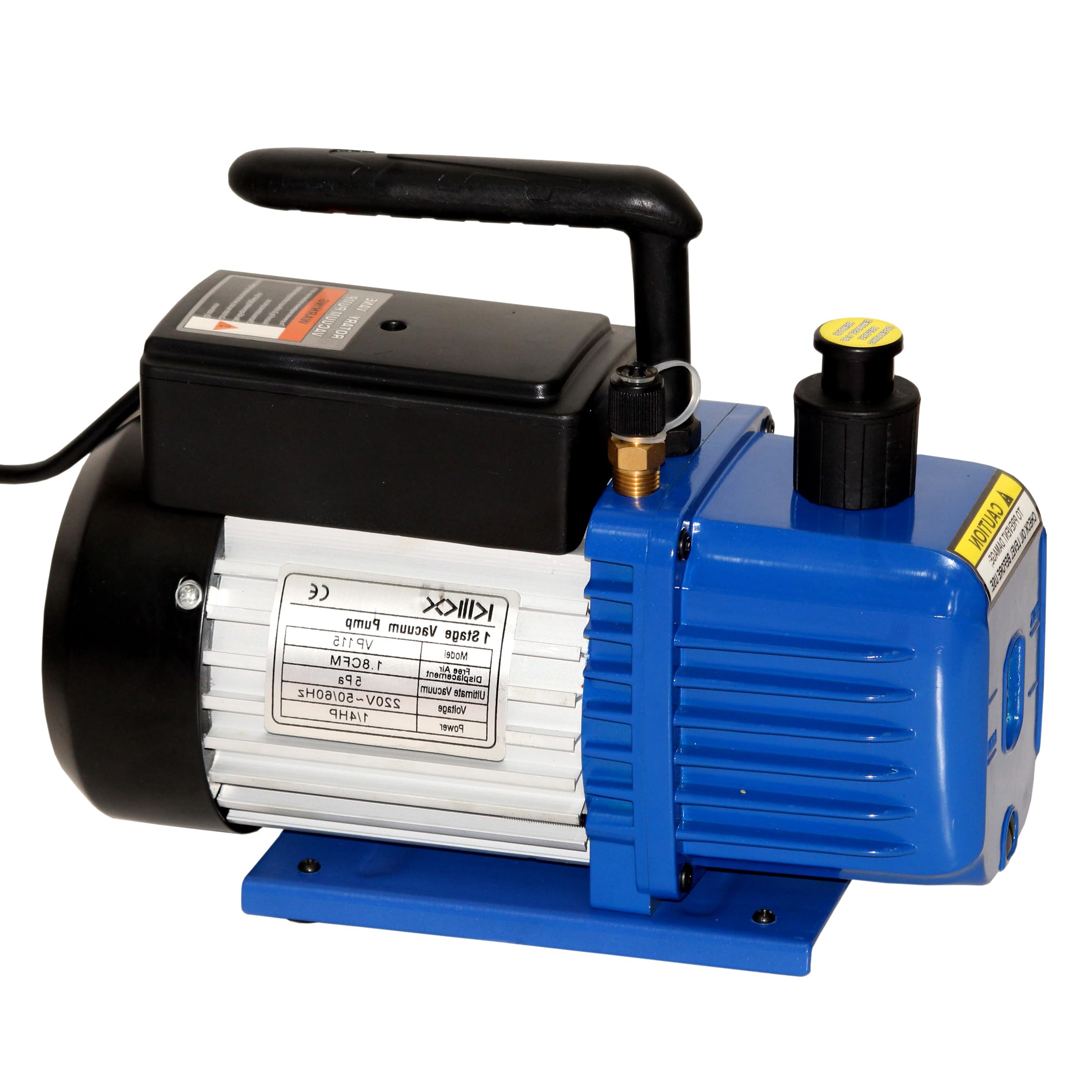 Digital Craft 1 Stage Vacuum Pump 1.8 CFM 1.4HP AC Refrigerant Air Vacuum Pump for HVAC Air Conditioning, Wine Degassing, Medical Equipment and Food Processing Heavy Duty Use-image-11