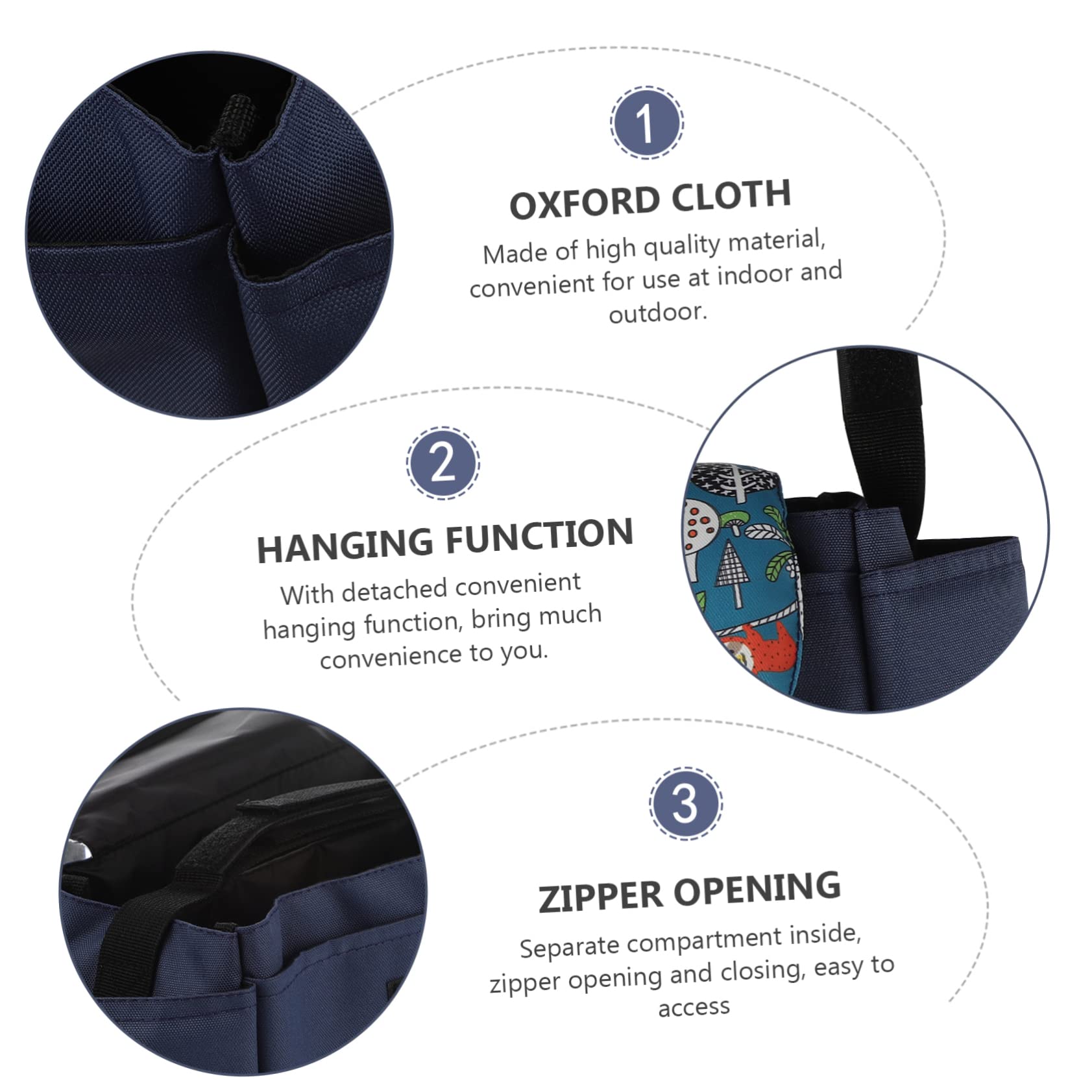 2stücke Stroller Organizer Bag Mit Getränkehalter Für Multifunktionale Wickeltasche Praktisch Für Kinderwagen Hält Flaschen Und Windeln Ordentlich Für Unterwegs