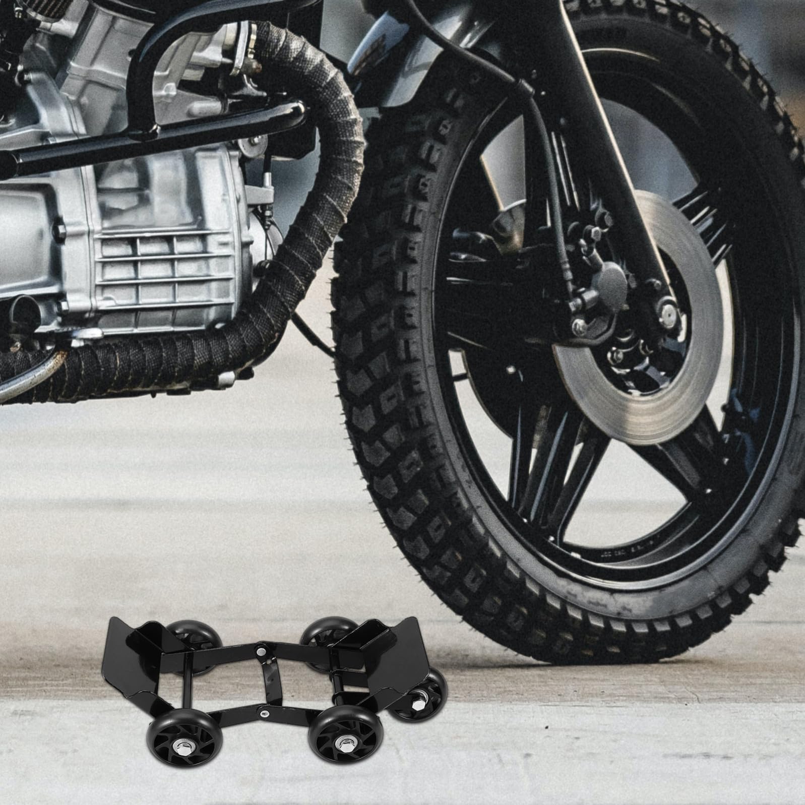 INOOMP Spintore Resistente Plastica Metallo a Carichi in e Pesanti, Facile da Usare per Pneumatici Motocicletta Emergenze su Strada