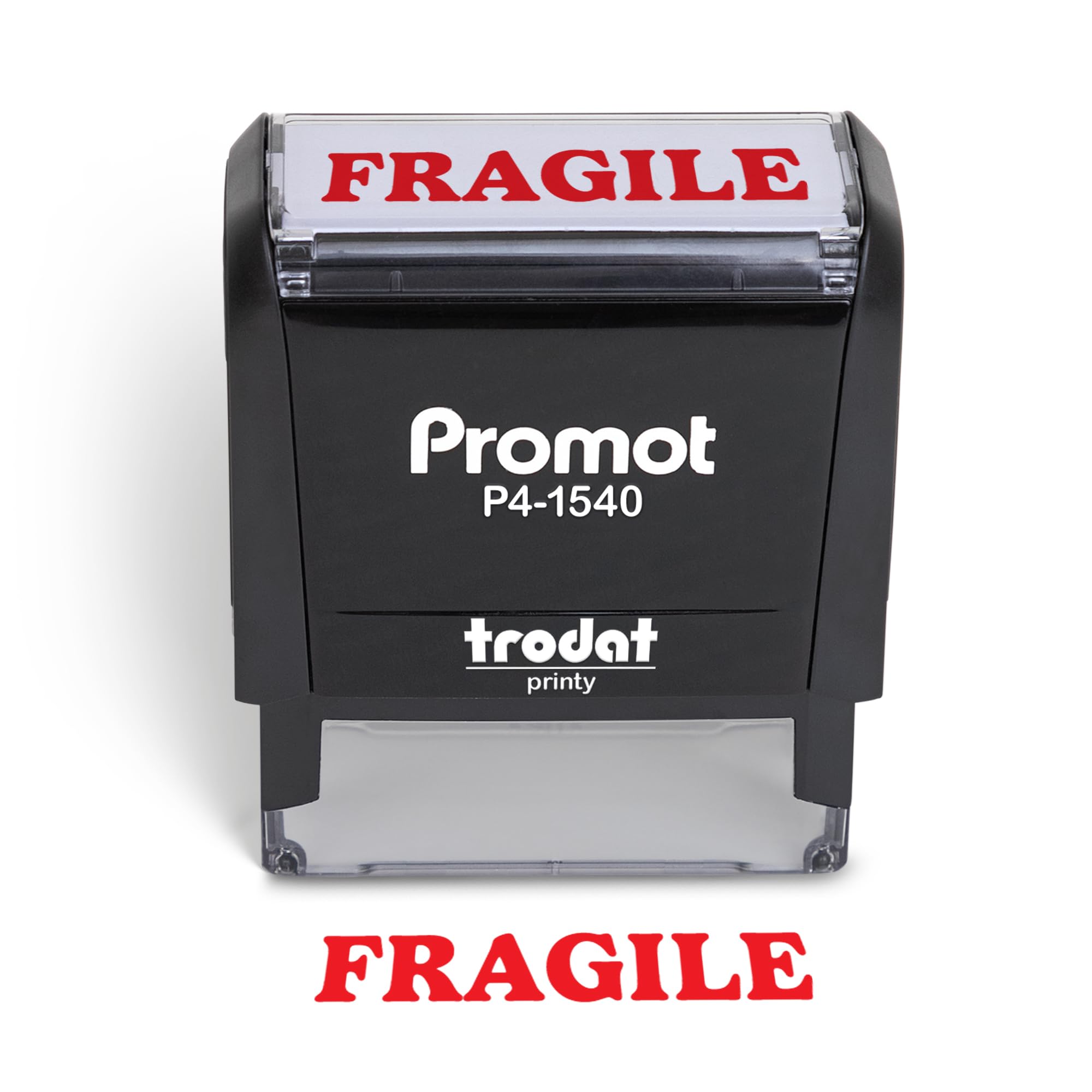 Promot Fragile - Self Inking Rubber Stamp - Ink Stamps