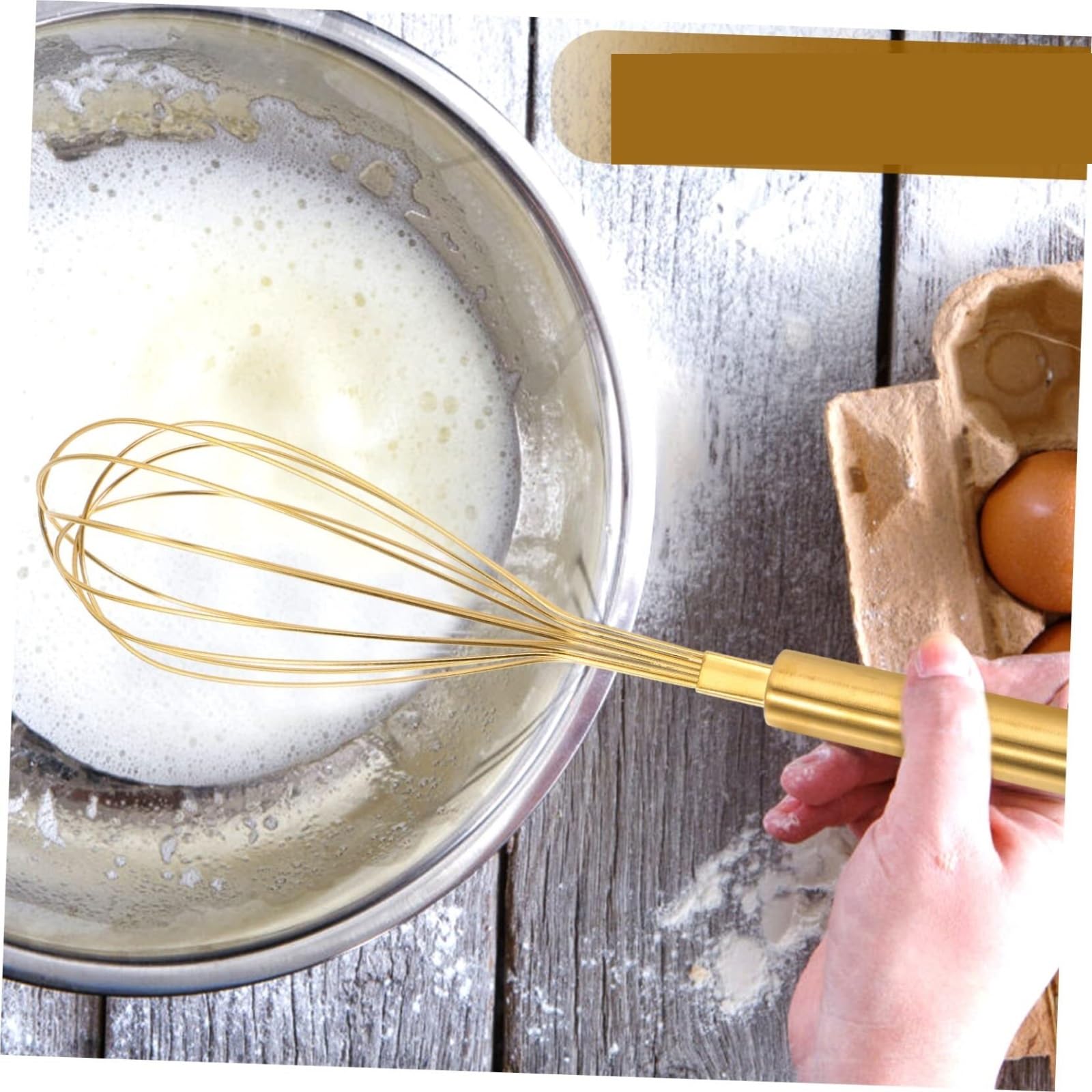 Varillas de Batir para Cocinar Batidor De Huevos Portátil De Mano Con Forma De Globo, Suministros De Cocina For Salsa Manual, Mezclador De Harina Y Huevo De Acero Inoxidable Huevos, Espumar, Batir(12i