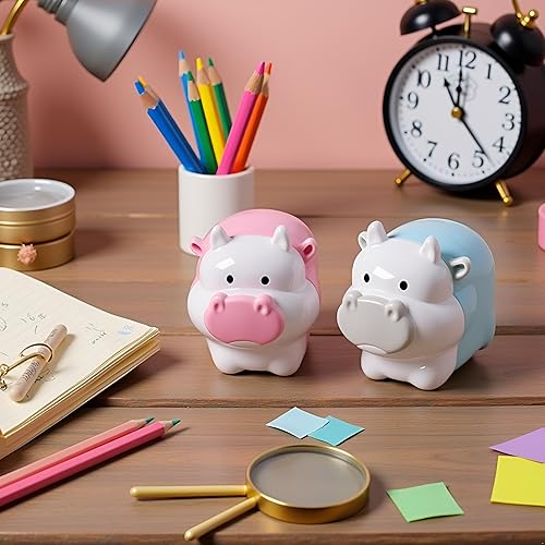 Miniatura 3 de 1 sacapuntas de diseño de ganado lindo vaca buey lindo kawaii lápices sacapuntas regalos niñas papelería suministros de oficina bonito diseño
