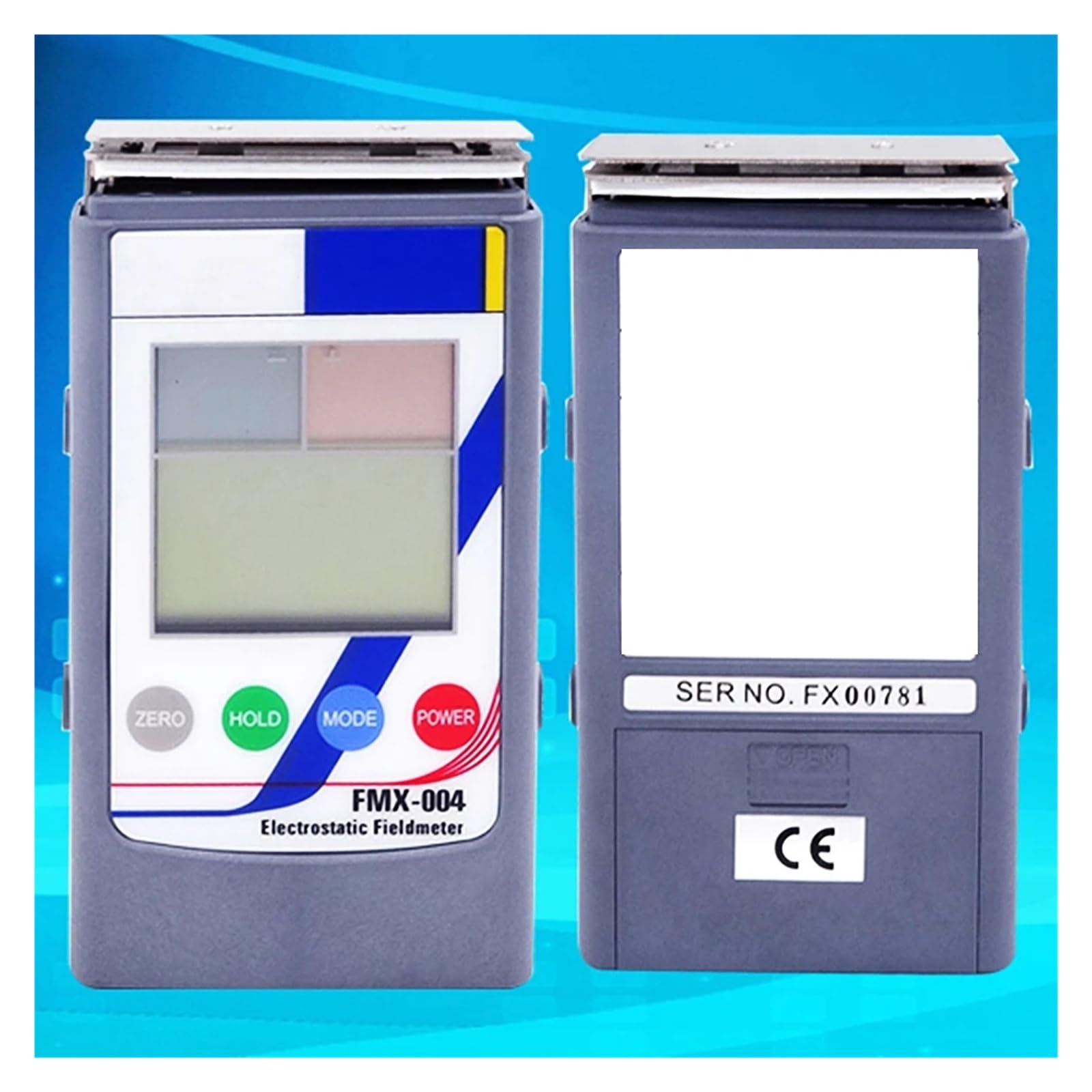 FMX-004/003 Medidor de campo electrostático portátil Tamaño de bolsillo | Probador electrostático ESD con pantalla LCD ±1.0kV a ±20/30.00kV(FMX-004)