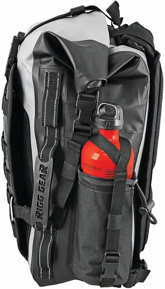 Nelson-Rigg Hurricane Waterproof Backpack/Tail Pack,Black/Gray, 30 Liters