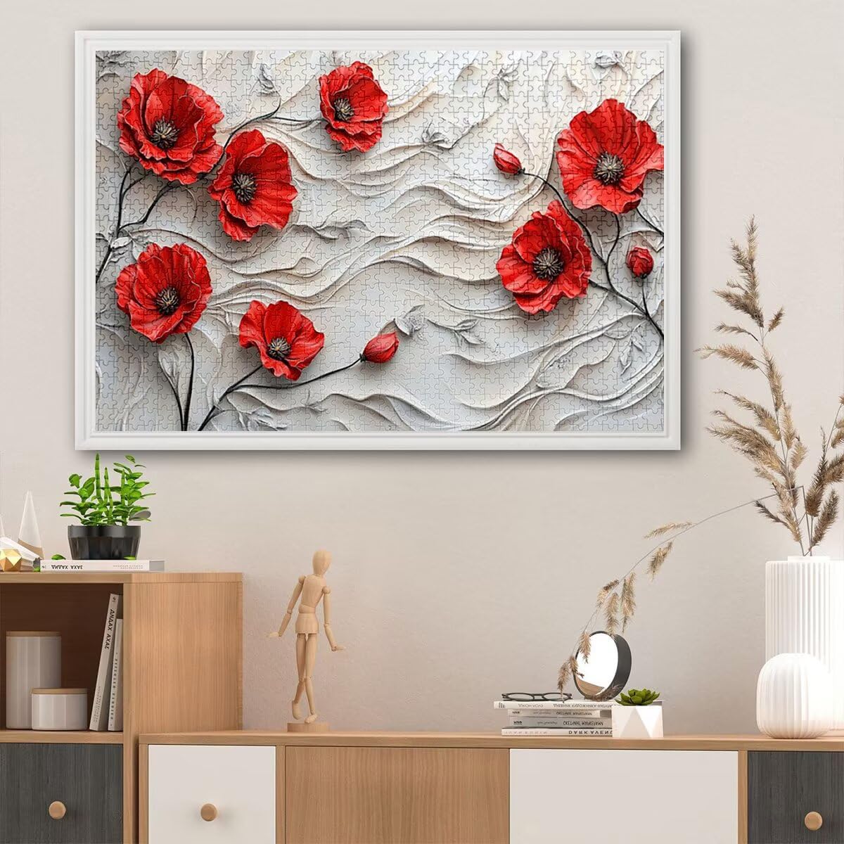 Puzzle 2000 sztuk kwiat dla dorosłych, abstrakcyjne drewniane puzzle dla dorosłych, trudne drewniane łamigłówki, rodzinne gry edukacyjne, łamigłówki z pudełkiem na prezenty dekoracje do domu, prezent