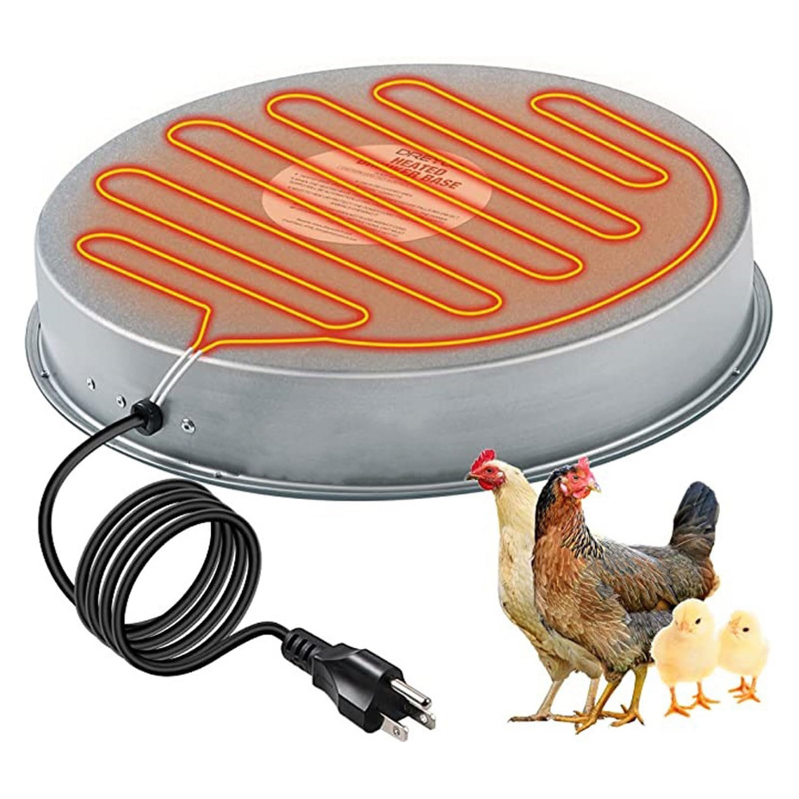 Automatic Poultry Water Heater, Chicken Drinker Heater, 30w Power,  Stainless Steel, 30℃ Automatic Thermostat, Us/eu/au Standard American :  Amazon.co.uk: Business, Industry u0026 Science