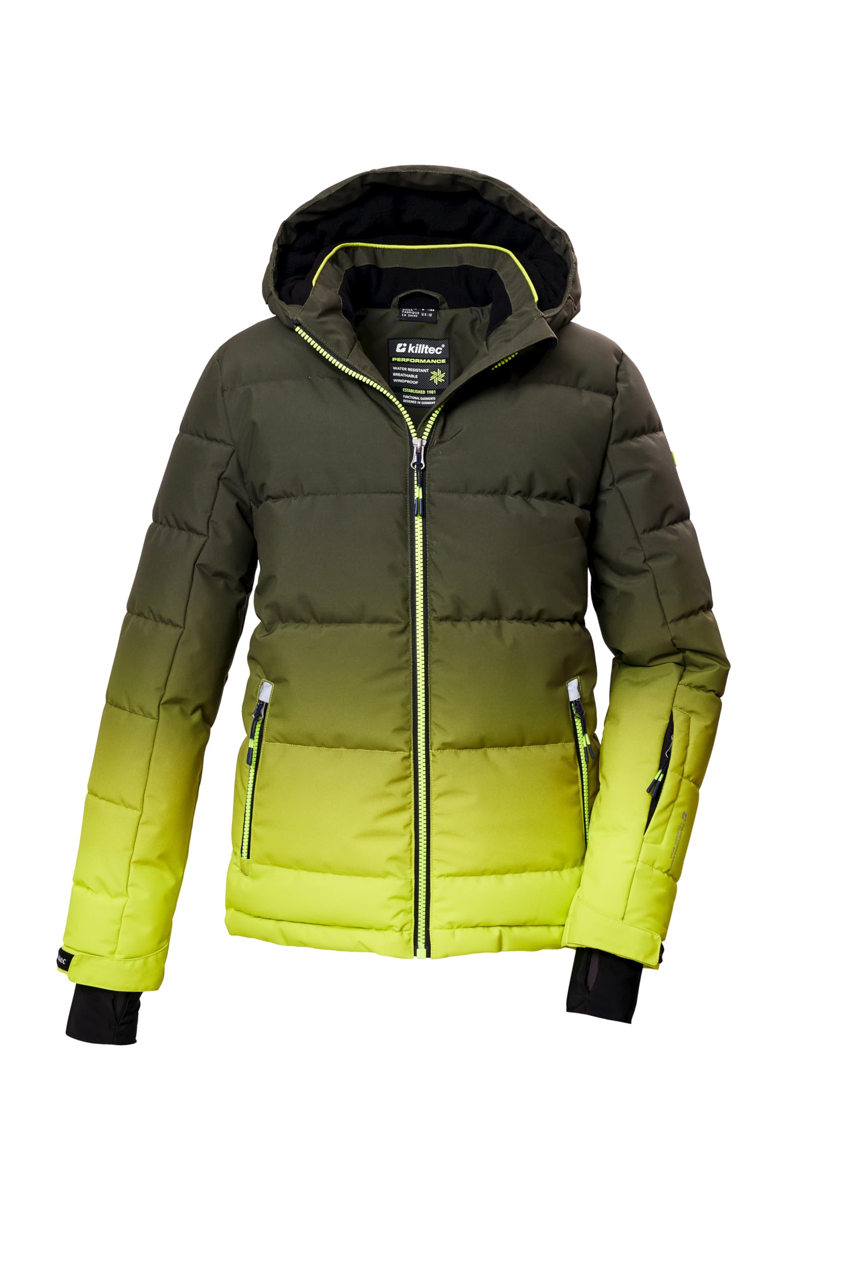 Killtec Jungen Ksw 382 Bys Ski Qltd Jckt Skijacke/Ski-Steppjacke mit Kapuze und Schneefang