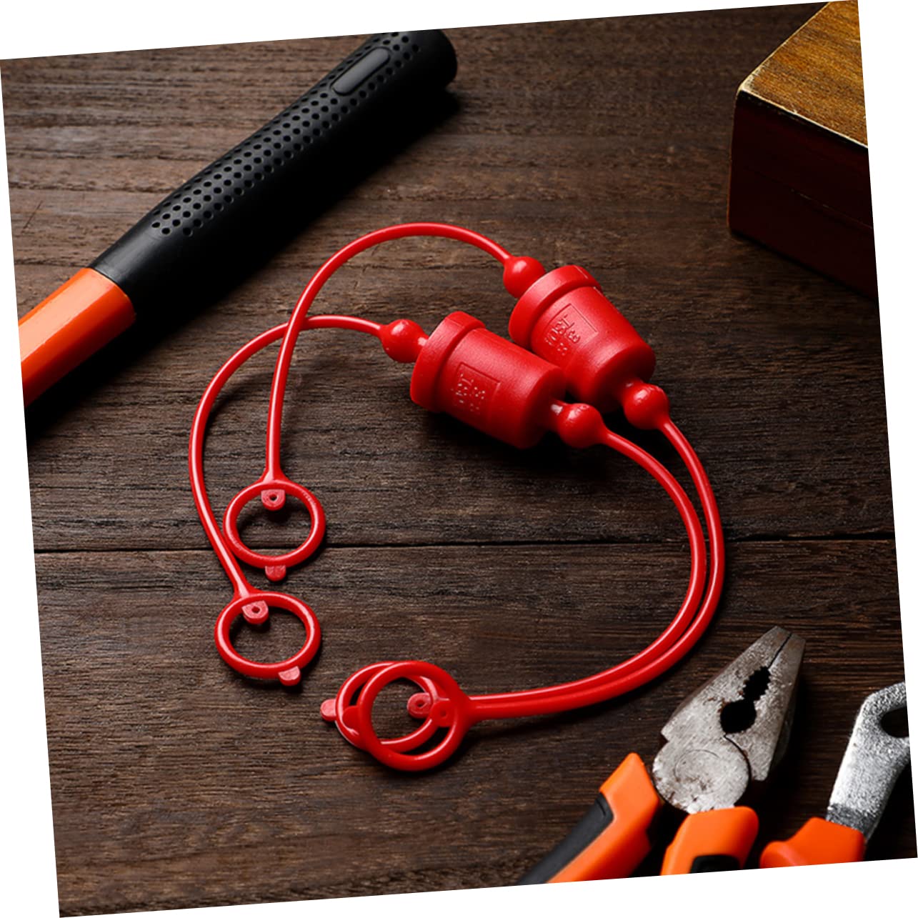 BESPORTBLE Hydraulik Staubkappen aus Kunststoff 3/4 Npt Flat Face 2 Satz mit Je Einer Männlichen und Weiblichen Staubkappe Rot Leichtgewichtig zum Schutz und Verlängerung der Lebensdauer