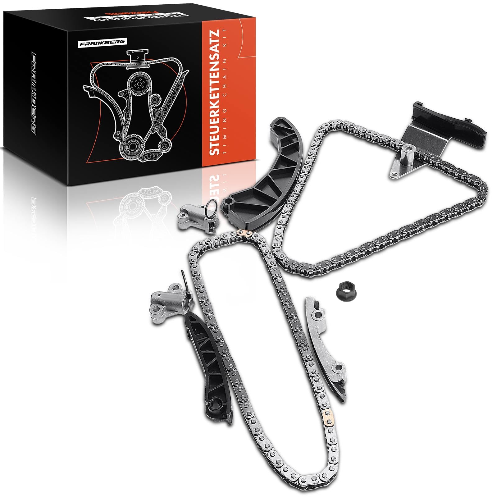 Frankberg Kit de cadena de distribución 243512A000 | Compatible con: Alma AM, Río III UB, Venga YN, i20 GB IB, Río II JB, Cerato LD, Picanto SA, Pro Cee'D ED