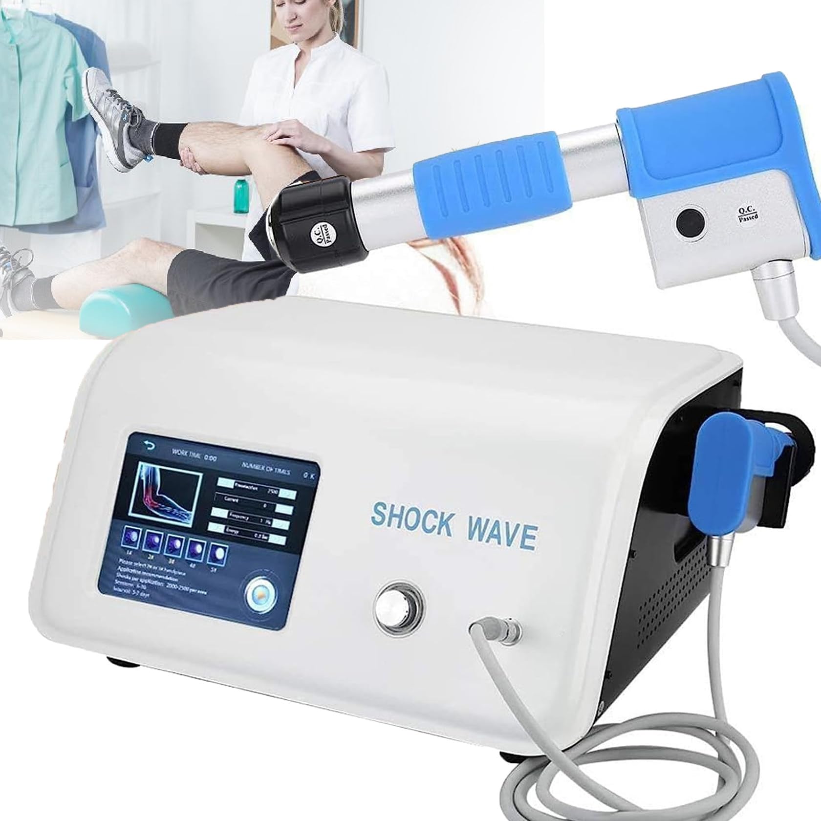 Macchina Ad Onde D'Urto Per De, Terapia Ad Onde D'Urto Pneumatiche, Per Il Rilassamento Dei Muscoli Del Corpo, Macchina Per Massaggio Ed Professionale Per Il Dolore Con 5 Teste Massaggiatrici