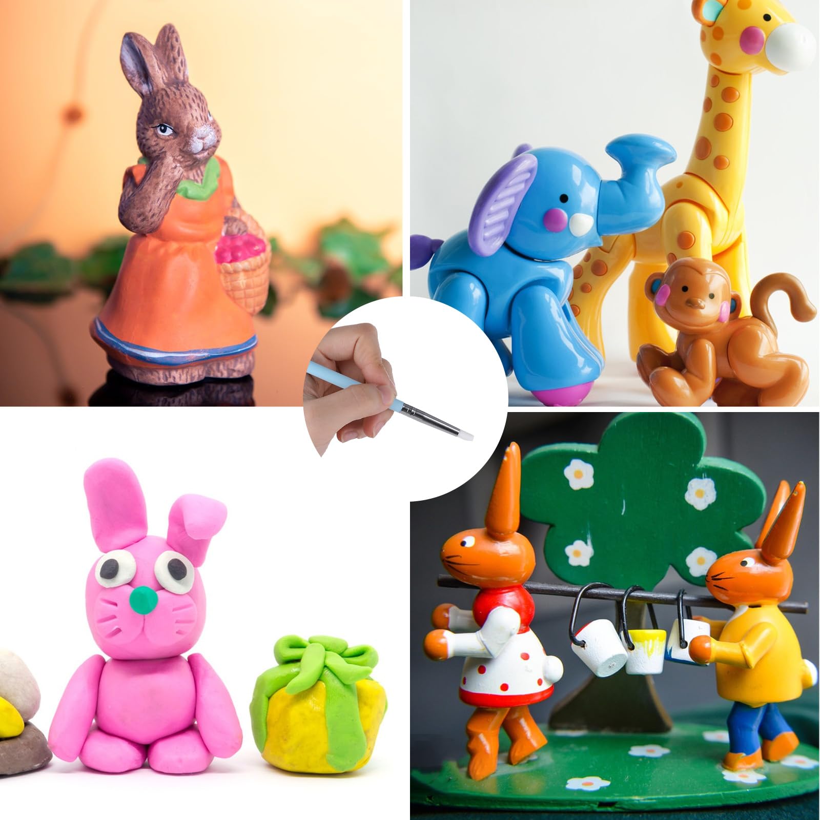 Klei Modellering voor Kinderen Klei Gereedschap Set 9 Stks Klei Modellering Gereedschap Metaal en Silicon Materiaal, Sculptuur Keramische Gereedschap Aardewerk Gereedschap voor Volwassenen Stippen Klei Modellering voor Kinderen Klei Gereedschap Set 9 Stks Klei Modellering Gereedschap Metaal en Silicon Materiaal, Sculptuur Keramische Gereedschap Aardewerk Gereedschap voor Volwassenen Stippen