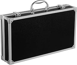 PRETYZOOM Kit De Tatuagem Caixa De Transporte De Maquiagem Estojo De Armazenamento De Alumínio Estojo De Transporte De Tatuagem Organizador De Ferramentas De Metal Caixa De Remédios Com