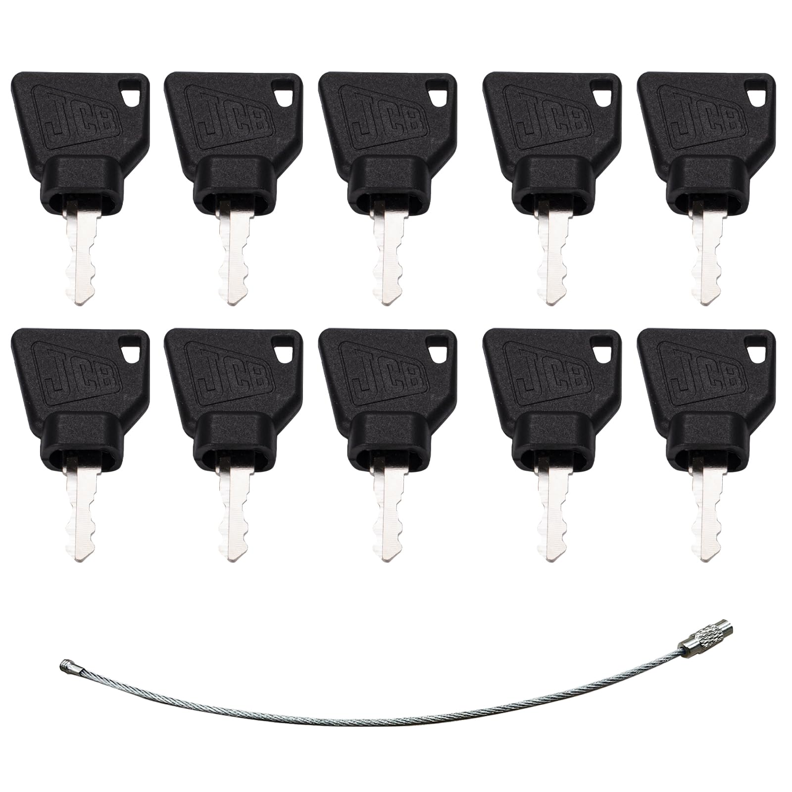 10pcs Ignition Keys For Jcb Heavy Equipment Bobcat Bomag