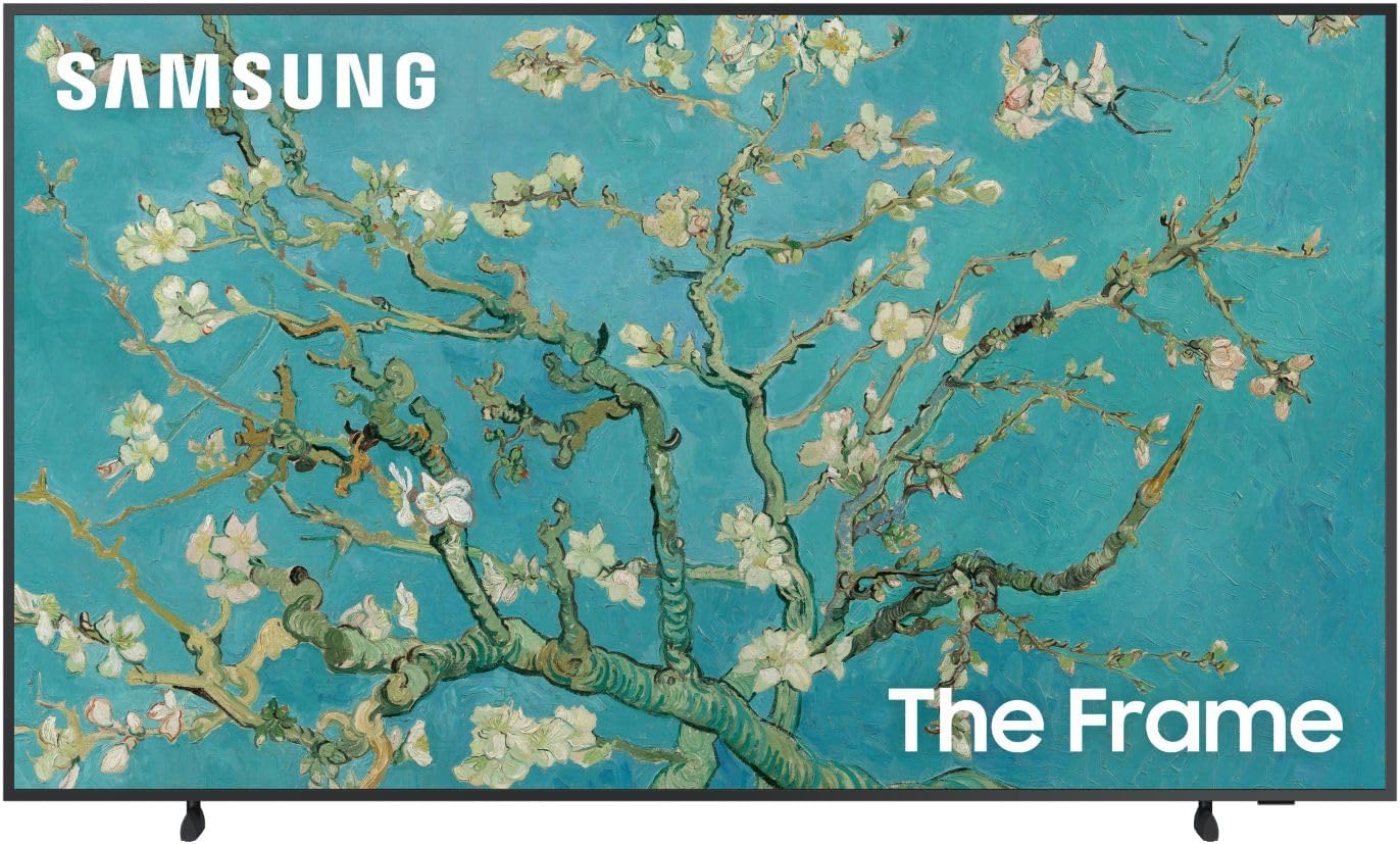Samsung The Frame 85” TV with Brown Bezel