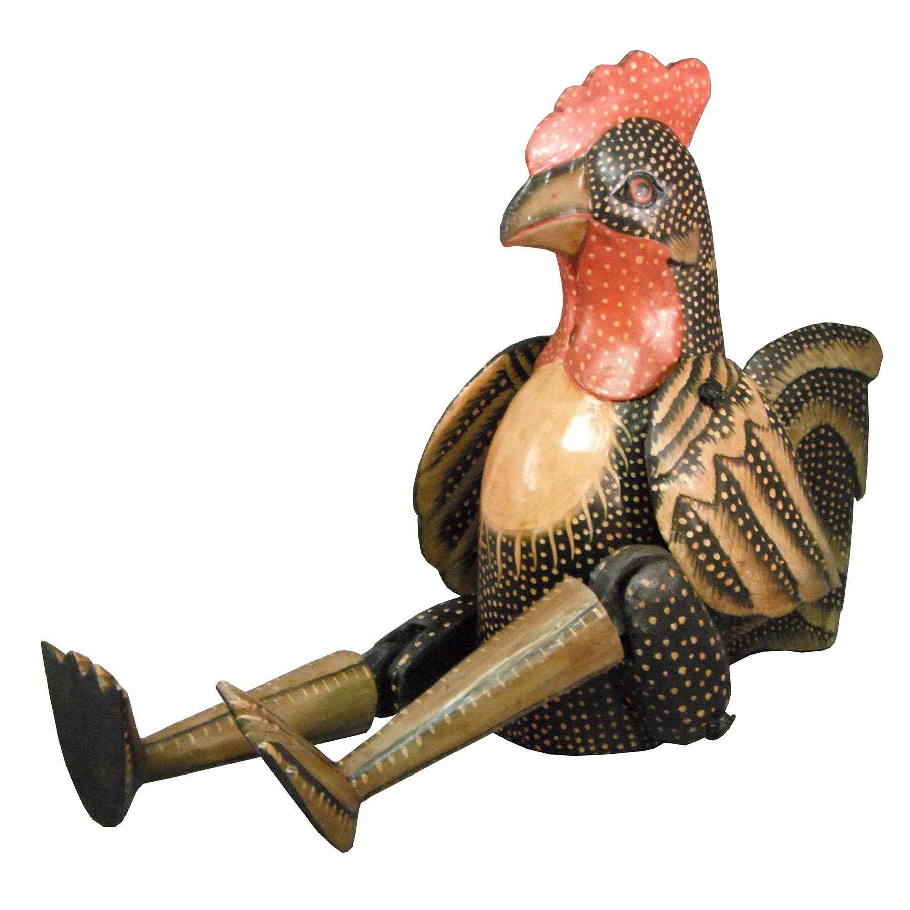 Cohasset Gifts & Garden Mini marionnette Coq en Bois 23 cm