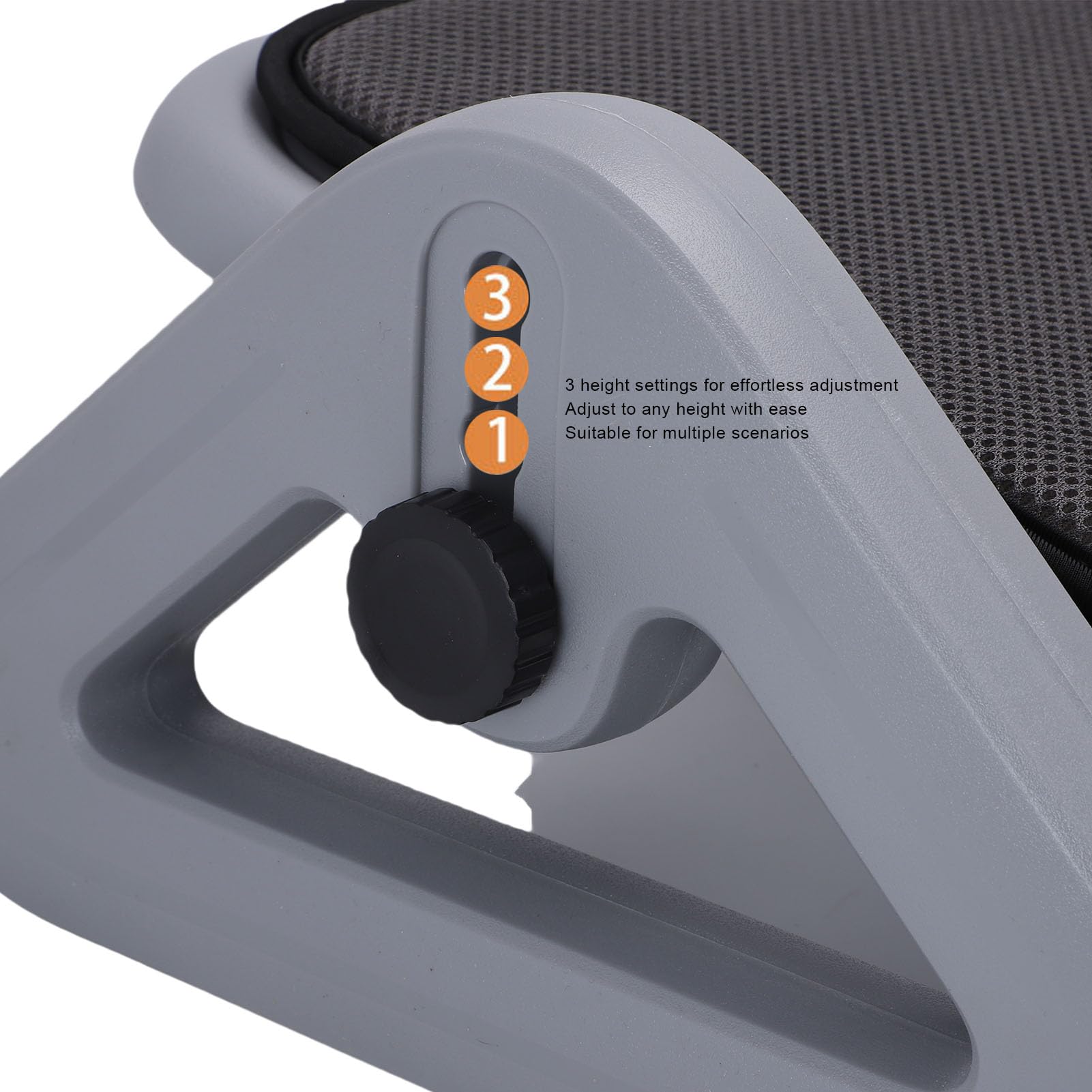 Asixxsix Poggiapiedi, Poggiapiedi Regolabile in Plastica per Sotto la Scrivania Al Lavoro, Pannello Grande con Base Antiscivolo, Ergonomico per Ufficio e Casa