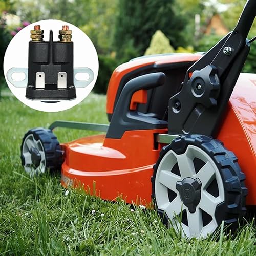 Miniatura 8 de XingLi Solenoide de relé de arranque 725-04439 compatible con John Deere AM138068 MTD 725-04439A para tractor de césped John Deere MTD Cub Cadet