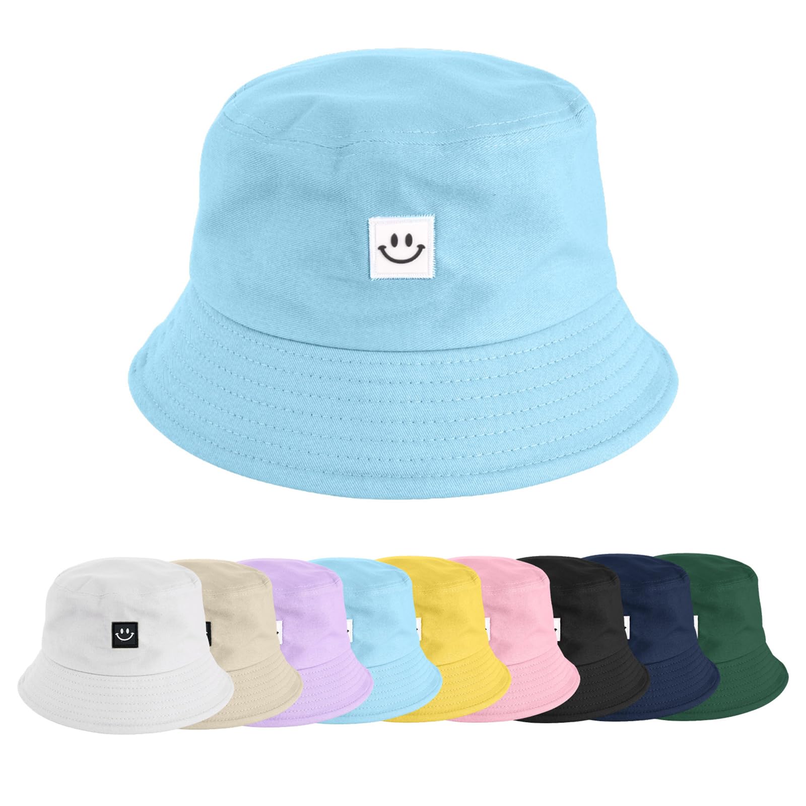 heekpek Sombrero de Pescador Algodón Gorro Pescador Plegable Sombrero de Cubo Bucket Hat Sombrero de Sol de Playa para Hombres y Mujeres Sombreros Al Aire Libre para Senderismo Camping