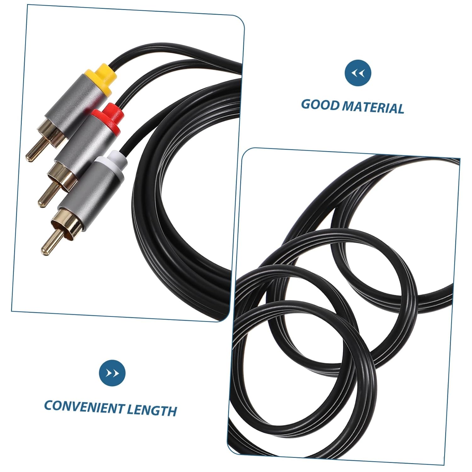 to Audio Cable Male to Male Soundbar to Tv Connection Speaker Amplifier Cable for DVD Player