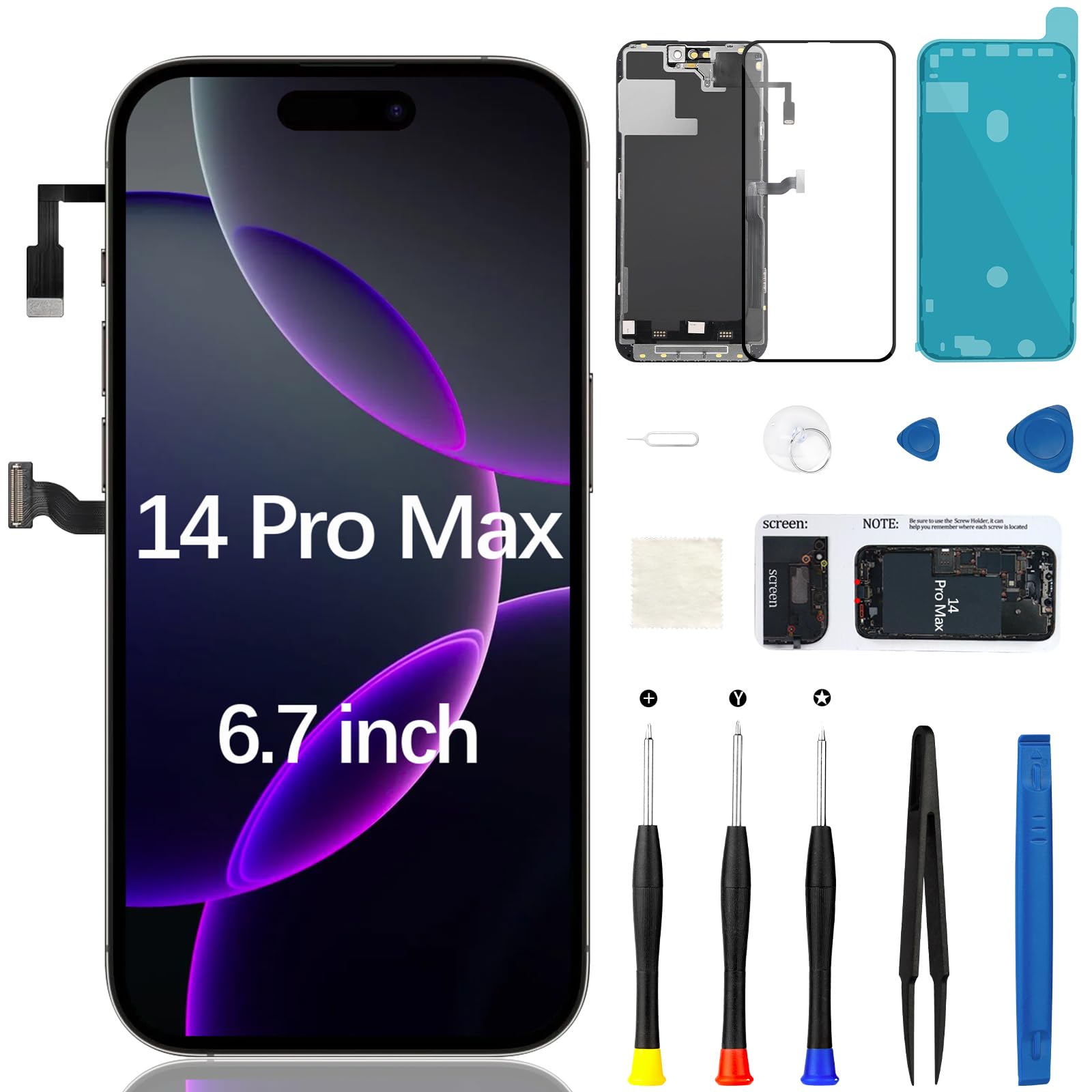 Photo 1 of FOOBONG iPhone 14 Pro Max Screen Replacement