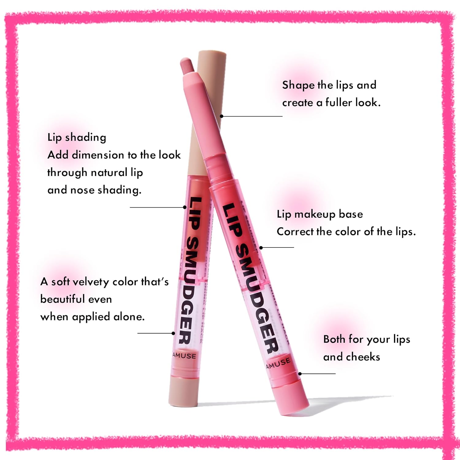 Amuse Seoul Lip Smudger (00 SHADING) | natural shadow beige | lip liner, matte, creamy, soft, velvety, cruelty-free, lipcare, long-lasting, multiuse, vegan - Image 5
