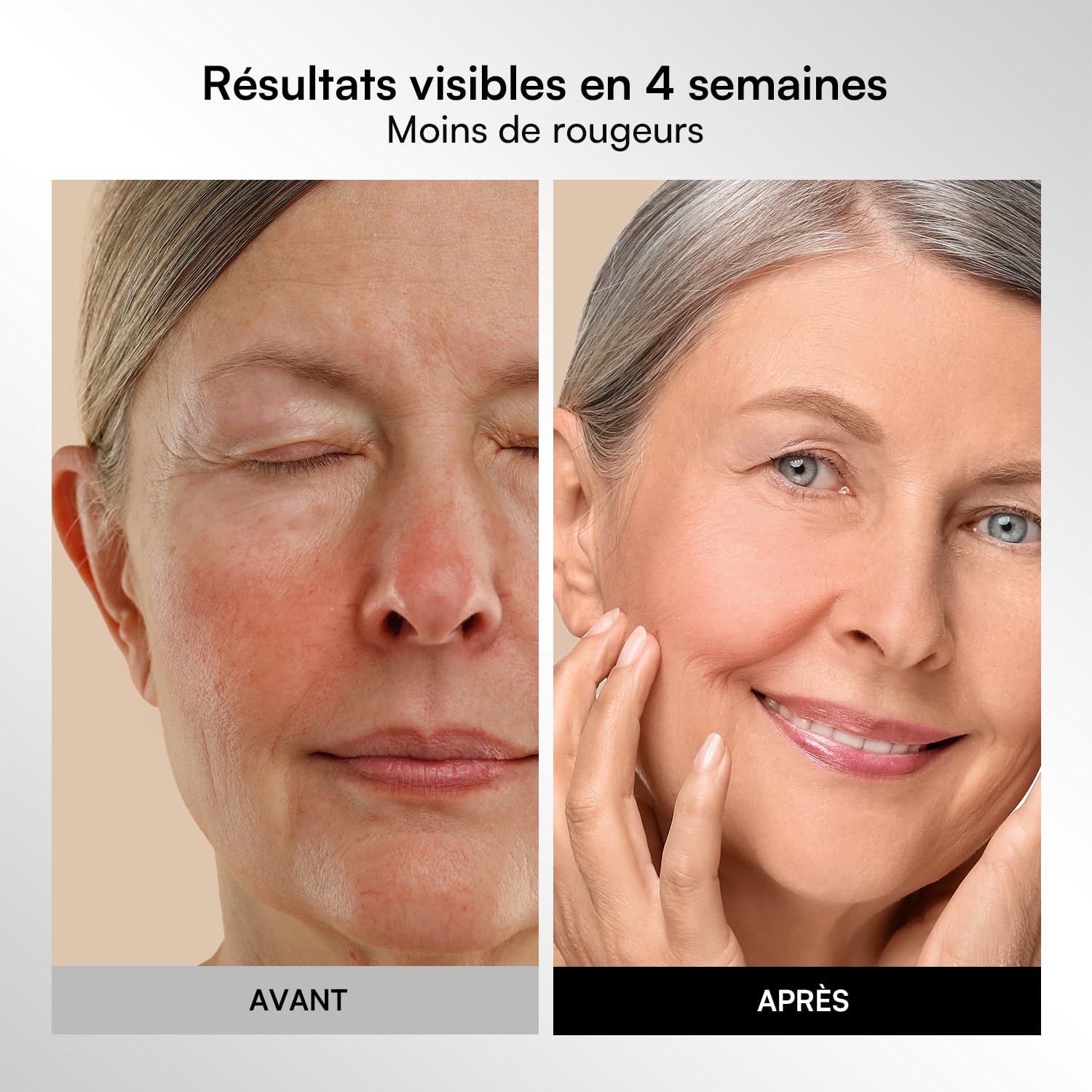 INIA GLOW Masque LED Visage & Cou, Lumière Rouge, Jaune & Bleue, 4 Modes | Couverture complète visage & cou, Batterie rechargeable, Minuterie 10 à 30 min, Arrêt automatique, Routine soins à domicile