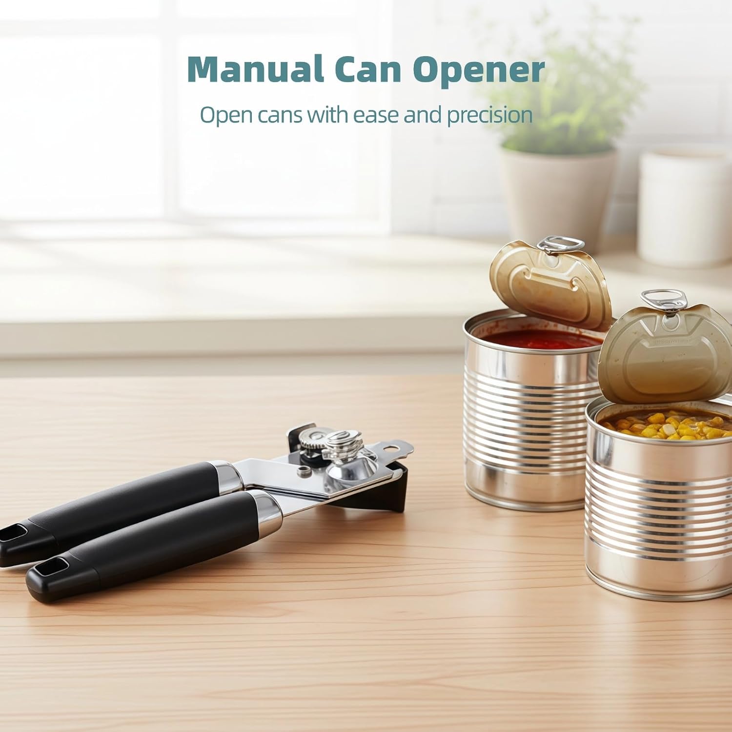 20 Pcs Manual Can Opener, Stainless Steel Heavy Duty Can Opener with Ergonomic Non-Slip Handle, Portable Can and Bottle Opener for Kitchen, Restaurant
