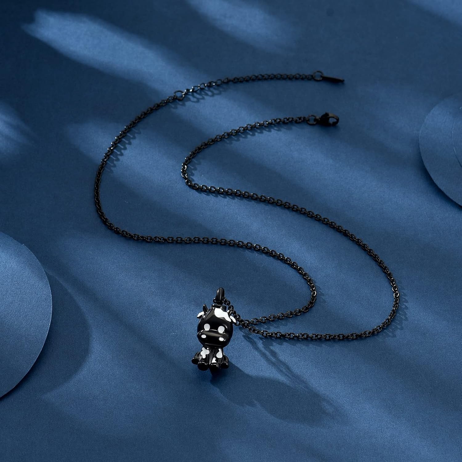 constantlife Cremation Jewelry for Ashes Stainless Steel Cute Cow Urn Necklace Memorial Pendant Human Pet Ash Holder Keepsake Gift for Women Men - Image 5