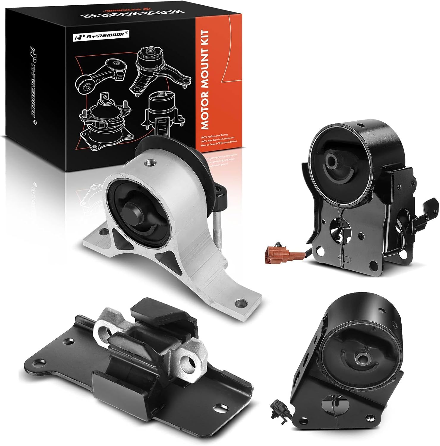 A-Premium Engine Motor Mount and Transmission Mount Kit Compatible with Nissan Murano 2003 2004 2005 2006 2007 V6 3.5L, FWD, Set of 4