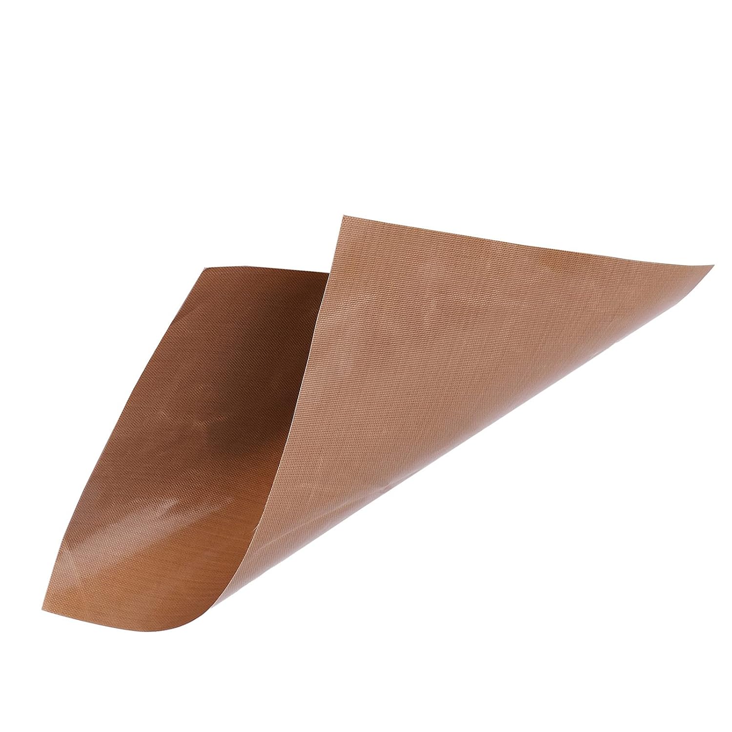 PTFE Sheet, High Temperature Non Stick Heat Press Paper Durable Glass Fiber Composite Material for Industrial Use and DIY Crafts Brown 100cm x 100cm
