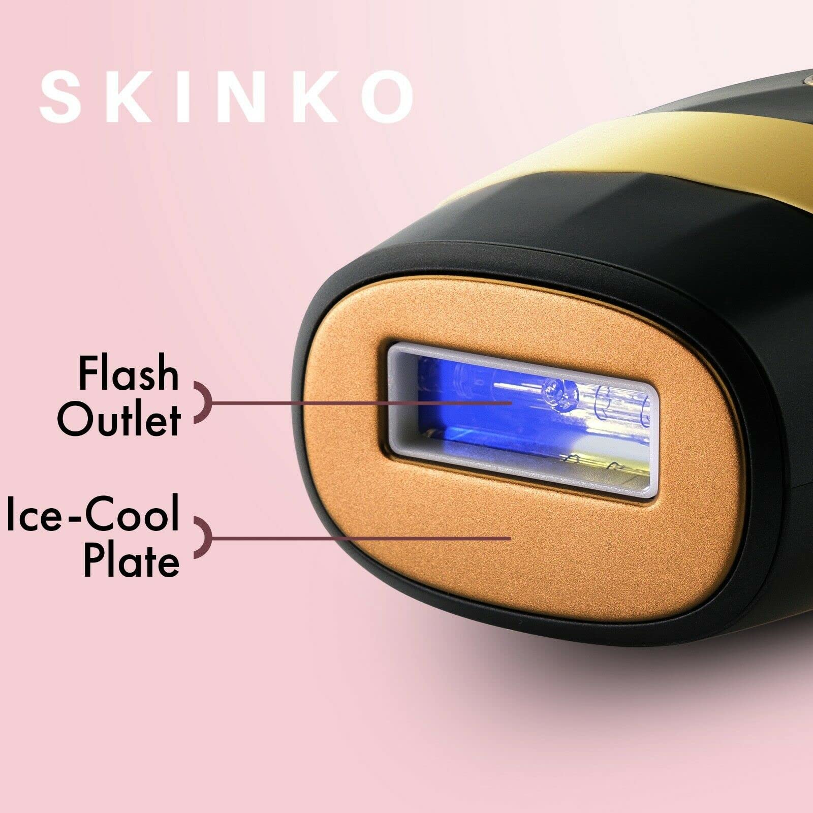 SKINKO IPL - Dispositivo de depilación con 999,999 pulsos de luz, depilación permanente láser, removedor de vello permanente sin dolor, 2 modos de flash y 5 intensidades de luz para cuerpo, piernas,