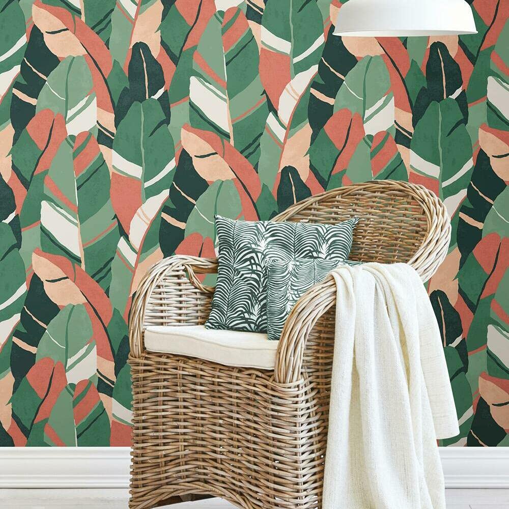 Papier peint adhésif Hearts of Palm décoration murale intissé premium