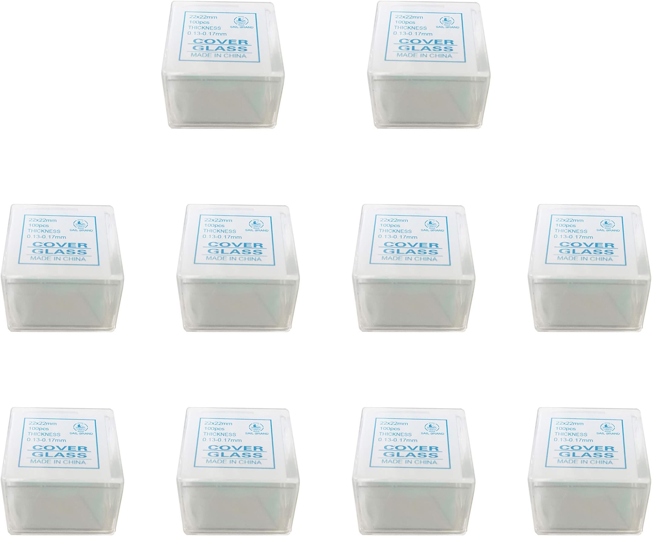 22x22mm Cover Glass Slips