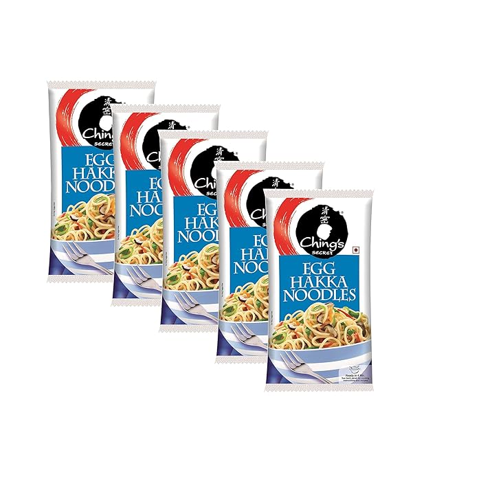 Buy Chings Egg Hakka Noodles 150g (Pack of 5) Authentic Chinese Egg
