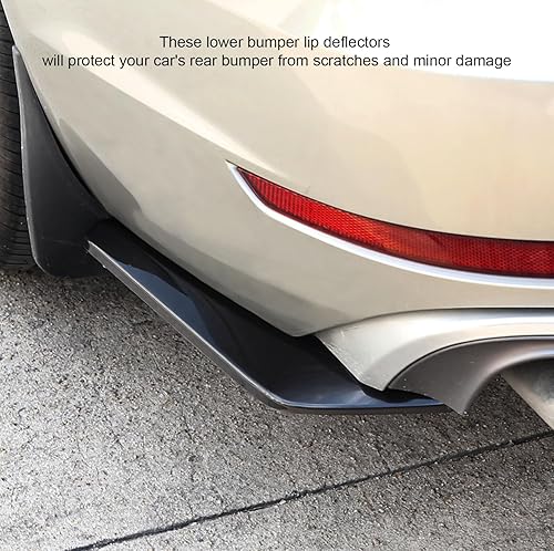 Miniatura 6 de Suvnie 2 protectores de labios para parachoques trasero, decoración exterior de automóvil, piezas de cuerpo anticolisión y molduras para divisor