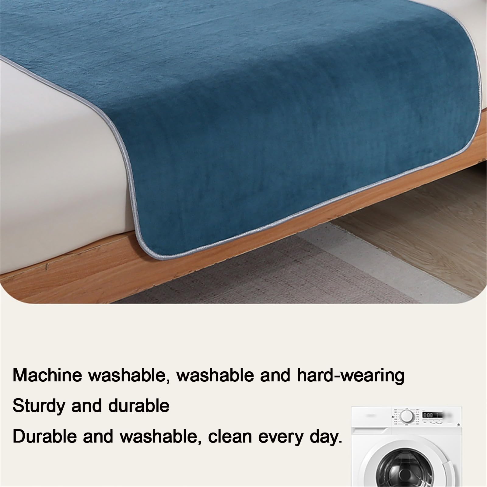 Empapadores Cama Adultos Impermeables para Ancianos Enfermería Protector Colchon Protector Incontinente Reutilizable Empapador Reutilizable(Verde,150 * 200cm)