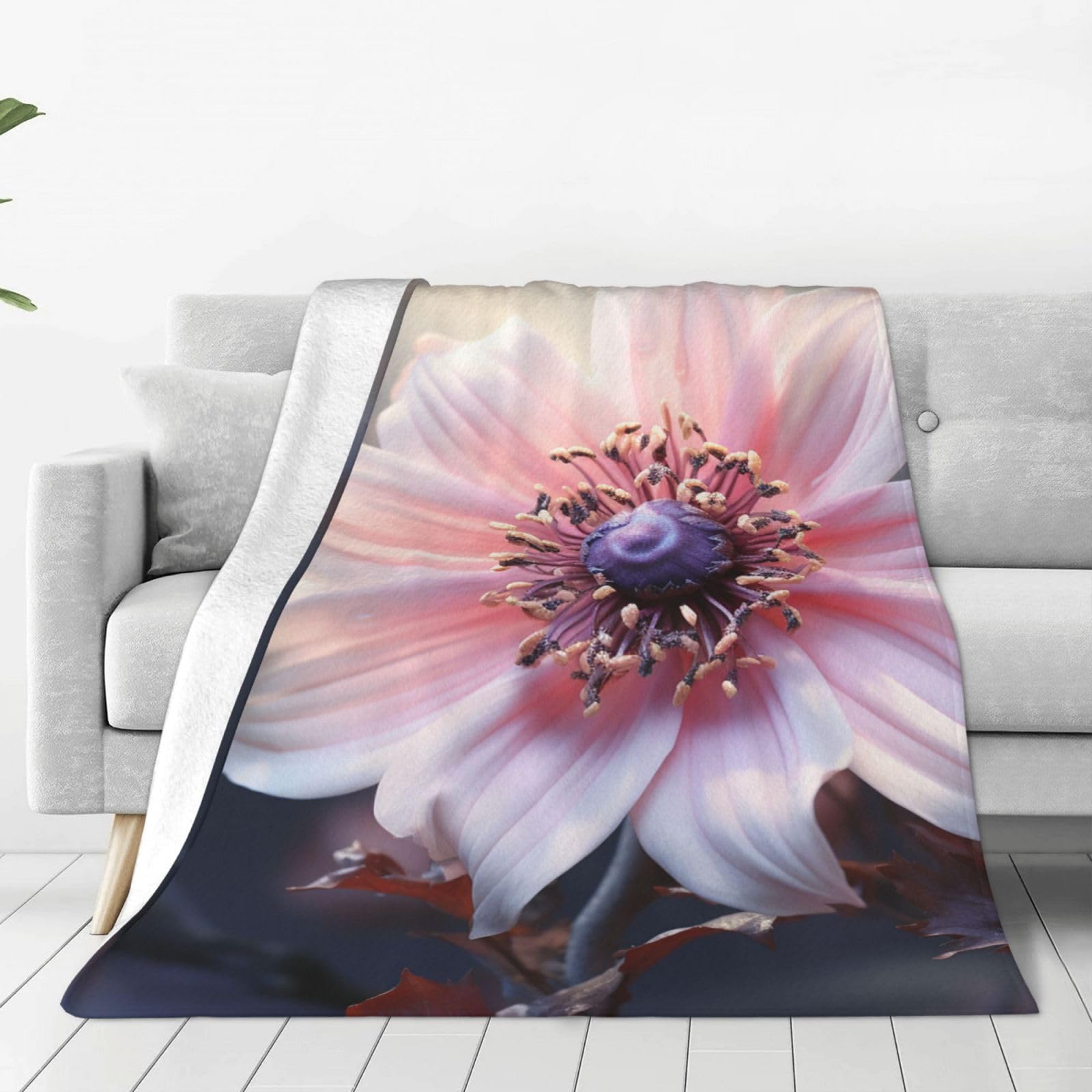 Couverture micro polaire legere et chaude plaid lit toutes saisons