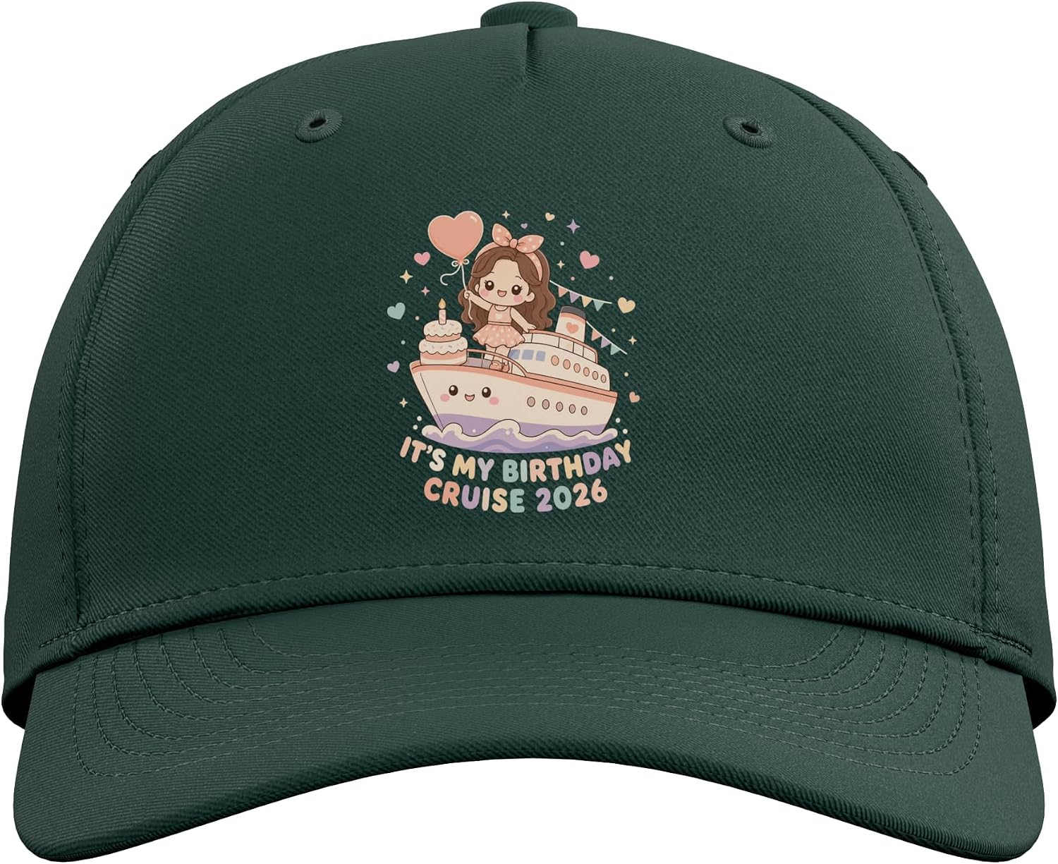 Birthday Cruise 2026 Group Vacation Gift Women Family Adjustable Baseball Hat image 2