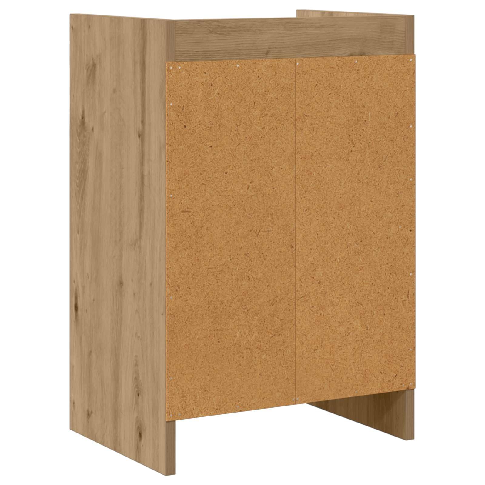 Comodino 2 PZ Quercia Artisan, Comodino 40x30x60 cm in Legno con 2 Cassetti e Maniglie in Metallo, Tavolino per Camera da Letto, Soggiorno, Corridoio, Compatto
