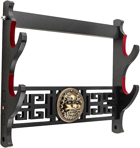 Kirin - Soporte acolchado para espada, soporte de pared para espada katana, gancho para espada samurái, sable láser de estoque, hoja de cosplay,