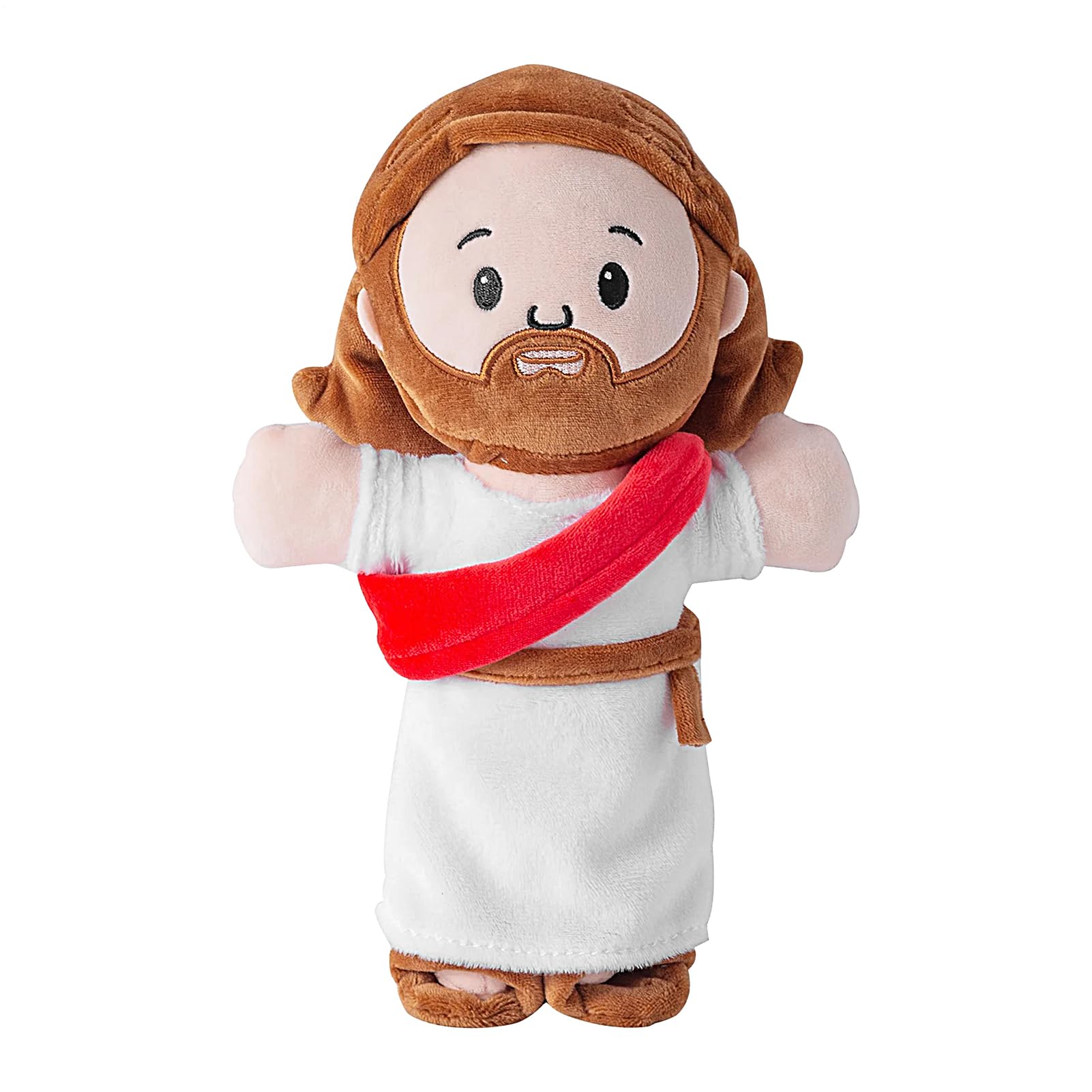 Peluche Di Gesù Morbido 28 Cm - Tessuto Vellutato, Dettagli Ricamati, Abbracciabile, Per Regalo, Collezione, Chiesa E Cameretta