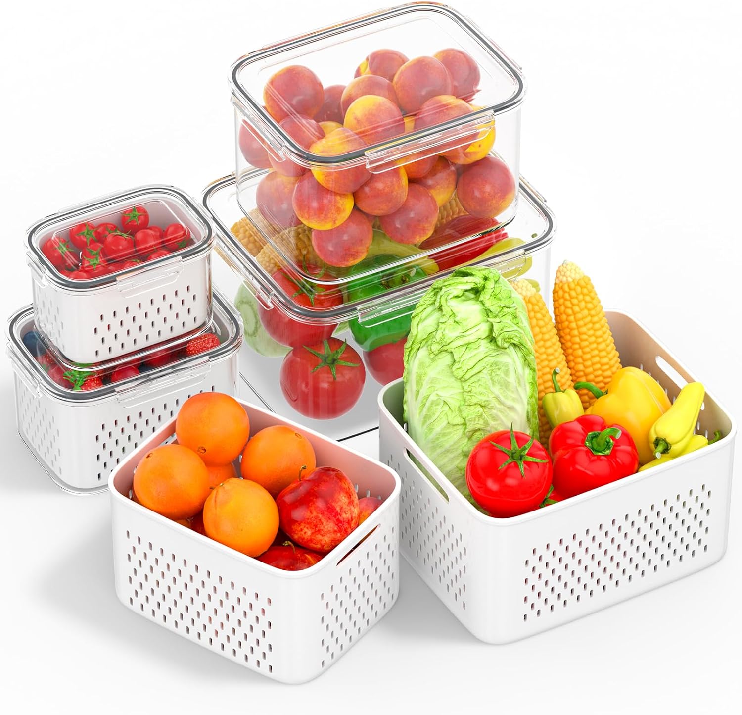 Fruit Storage Containers For Fridge, Fruit Vegetable