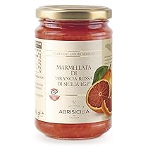 Agrisicilia Marmellata di Arancia Rossa di Sicilia I.G.P. – 360 grammi – marmellata artigianale con arance rosse 100% siciliane ideale per colazione e merenda.