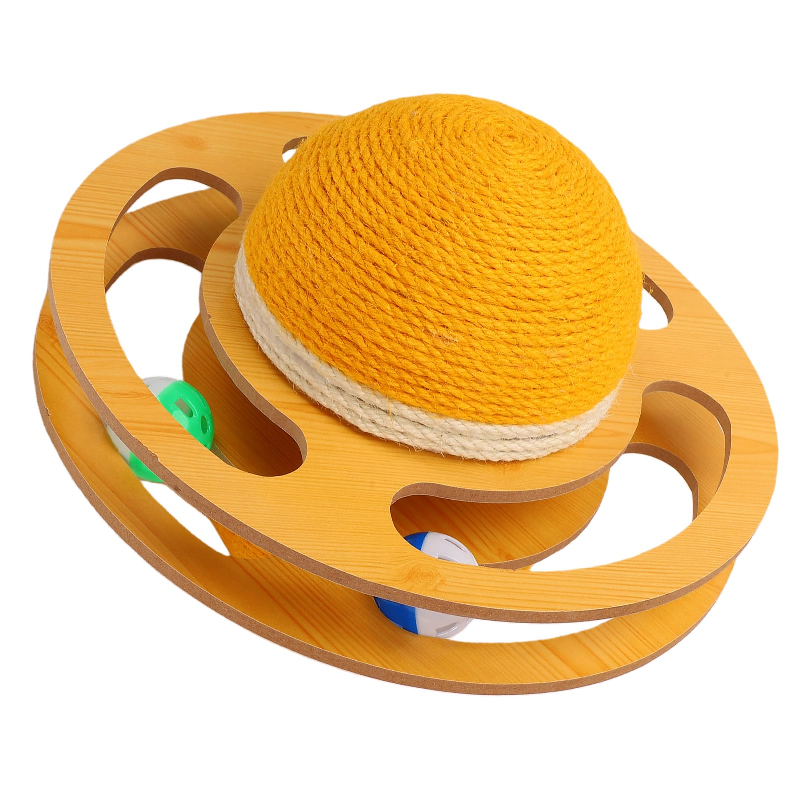 Bola interactiva para rascar gatos que protege tus muebles del salon