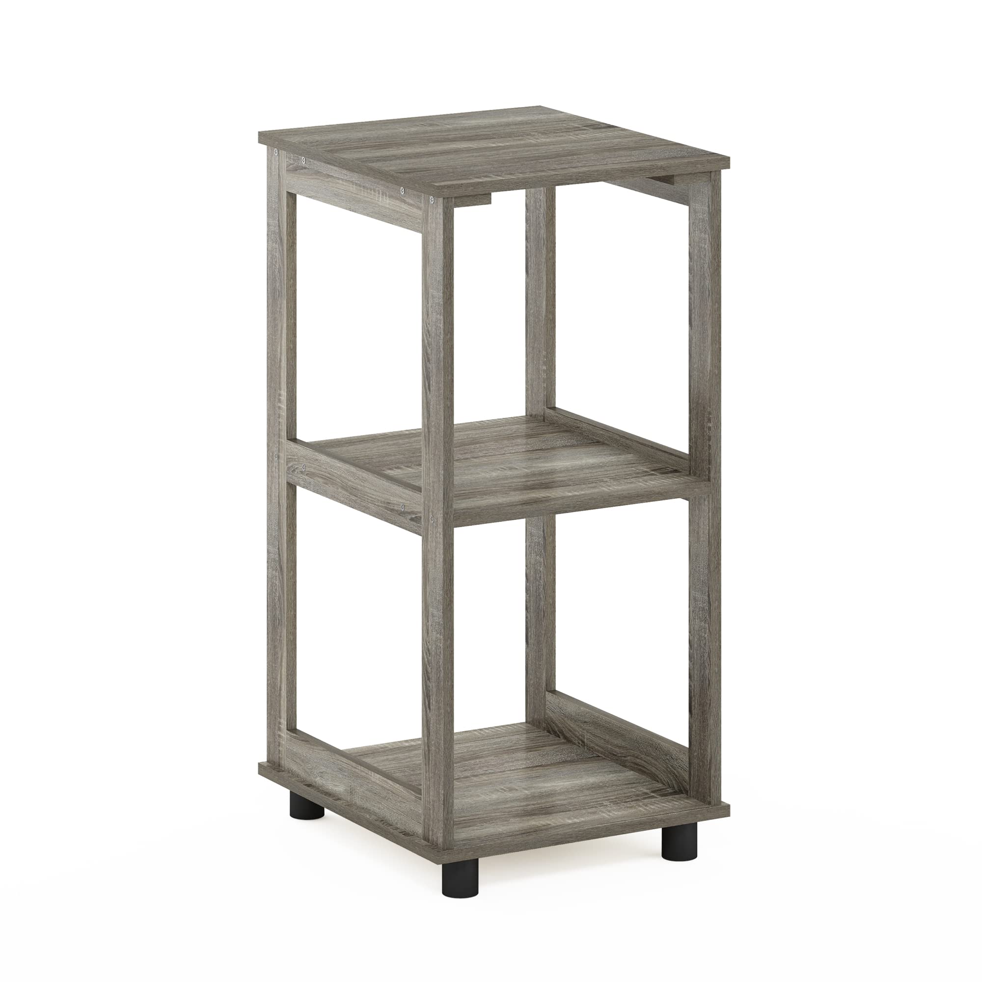 Furinno Romain Tavolino Alto a 2 Livelli, Legno ingegnerizzato, Rovere Francese, 1 Confezione