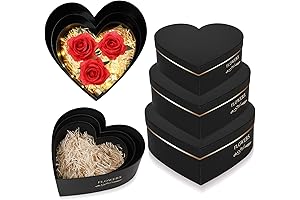 Black Heart Box for Flowers