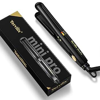 Amazon.co.jp: Terviiixミニストレートアイロン13mm セラミック