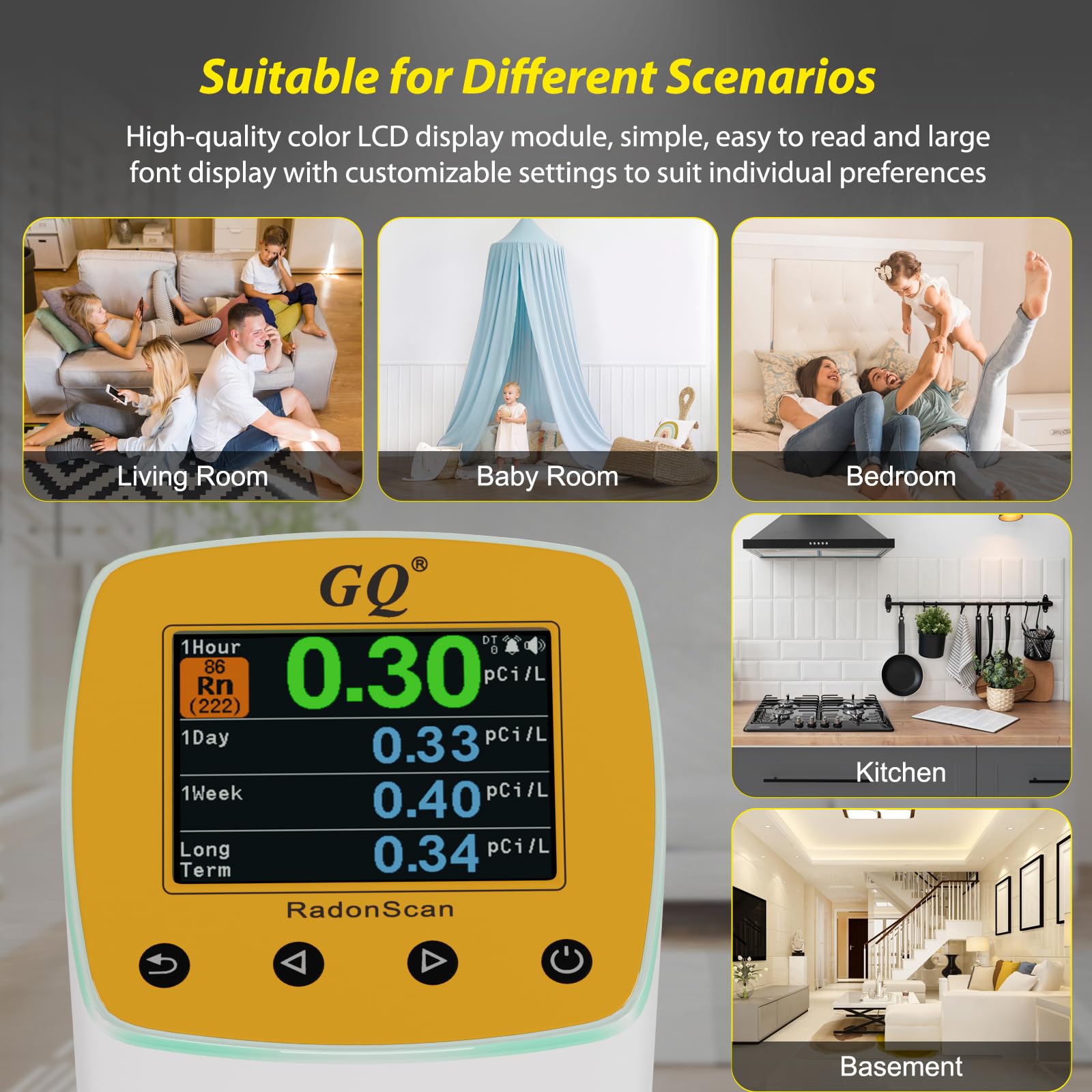 Raean Monitor Snapklik.com : Radon Detector Radonscan Home Radon Monitor Alpha ...